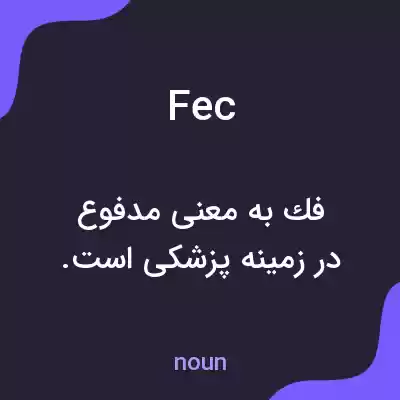 معنی fec به فارسی