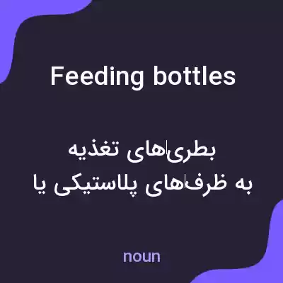 معنی feeding bottles به فارسی معنی feeding bottles به فارسی