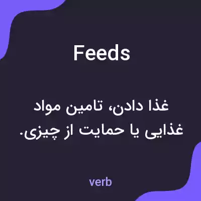 معنی feeds به فارسی معنی feeds به فارسی
