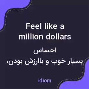 معنی feel like a million dollars به فارسی معنی feel like a million dollars به فارسی