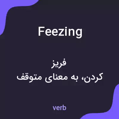 معنی feezing به فارسی معنی feezing به فارسی