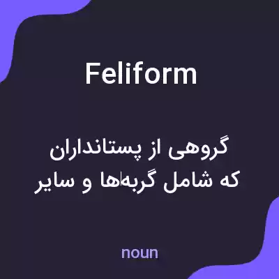 معنی feliform به فارسی معنی feliform به فارسی