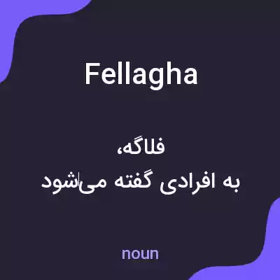 معنی fellagha به فارسی معنی fellagha به فارسی