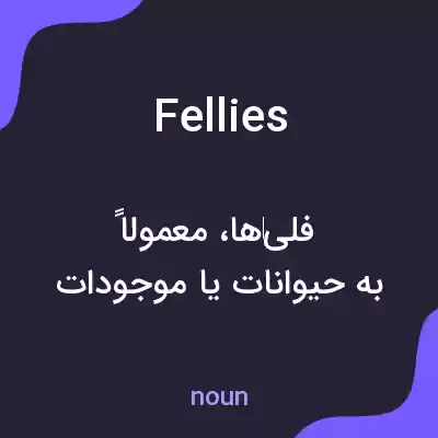 معنی fellies به فارسی معنی fellies به فارسی