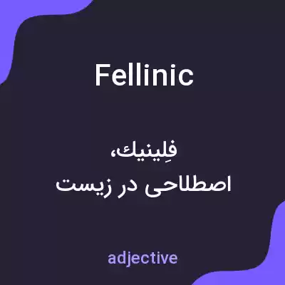 معنی fellinic به فارسی
