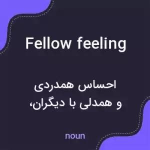 معنی fellow feeling به فارسی معنی fellow feeling به فارسی