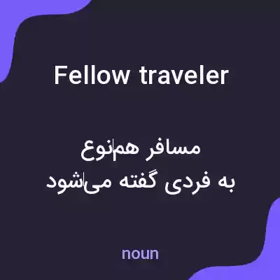 معنی fellow traveler به فارسی معنی fellow traveler به فارسی