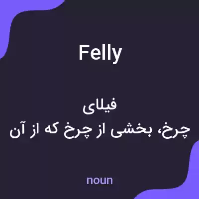 معنی felly به فارسی معنی felly به فارسی