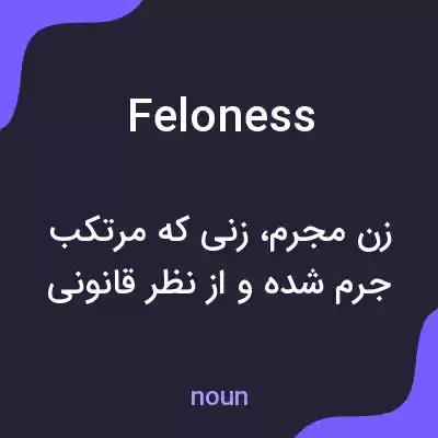 معنی feloness به فارسی