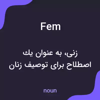 معنی fem به فارسی معنی fem به فارسی