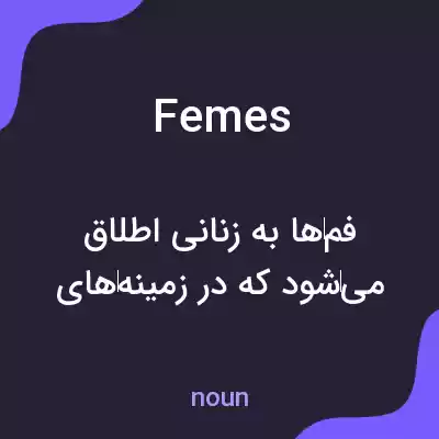 معنی femes به فارسی معنی femes به فارسی
