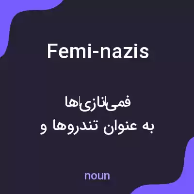 معنی femi-nazis به فارسی معنی femi-nazis به فارسی