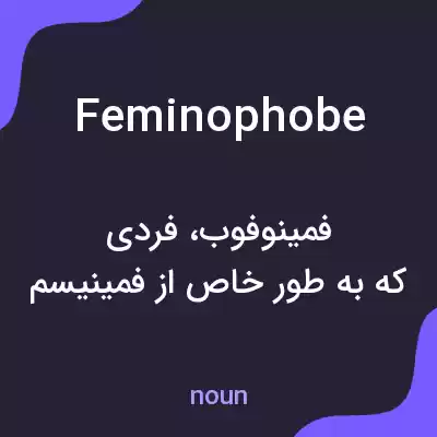 معنی feminophobe به فارسی معنی feminophobe به فارسی