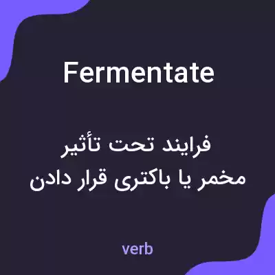 معنی fermentate به فارسی معنی fermentate به فارسی