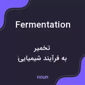 معنی fermentation به فارسی معنی fermentation به فارسی