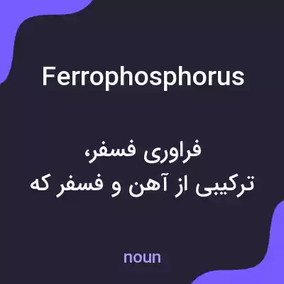 معنی ferrophosphorus به فارسی معنی ferrophosphorus به فارسی
