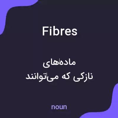 معنی fibres به فارسی