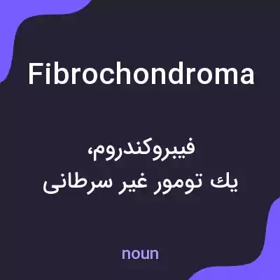 معنی fibrochondroma به فارسی معنی fibrochondroma به فارسی