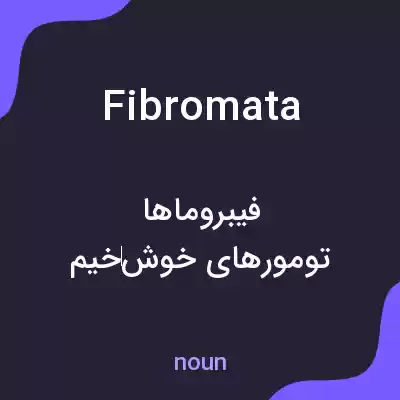 معنی fibromata به فارسی معنی fibromata به فارسی