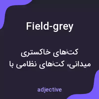 معنی field-grey به فارسی معنی field-grey به فارسی