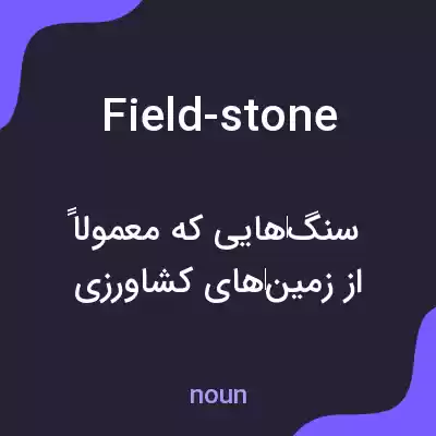 معنی field-stone به فارسی معنی field-stone به فارسی