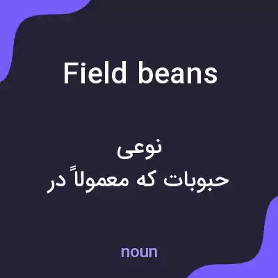 معنی field beans به فارسی معنی field beans به فارسی