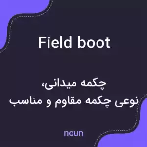 معنی field boot به فارسی معنی field boot به فارسی