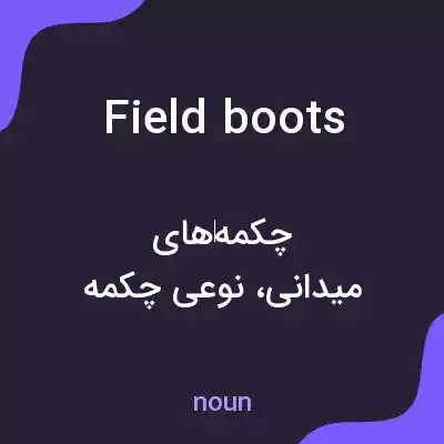 معنی field boots به فارسی معنی field boots به فارسی