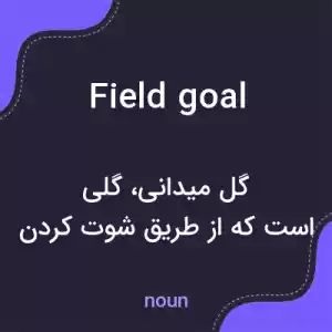 معنی field goal به فارسی معنی field goal به فارسی