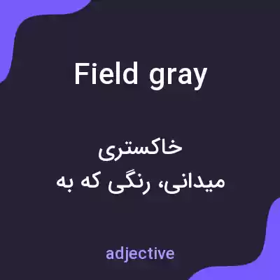 معنی field gray به فارسی معنی field gray به فارسی