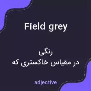 معنی field grey به فارسی معنی field grey به فارسی