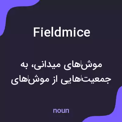 معنی fieldmice به فارسی معنی fieldmice به فارسی