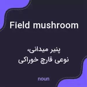 معنی field mushroom به فارسی معنی field mushroom به فارسی