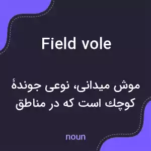 معنی field vole به فارسی معنی field vole به فارسی