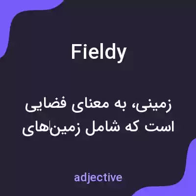 معنی fieldy به فارسی معنی fieldy به فارسی