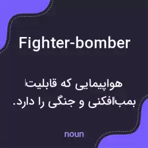 معنی fighter-bomber به فارسی معنی fighter-bomber به فارسی