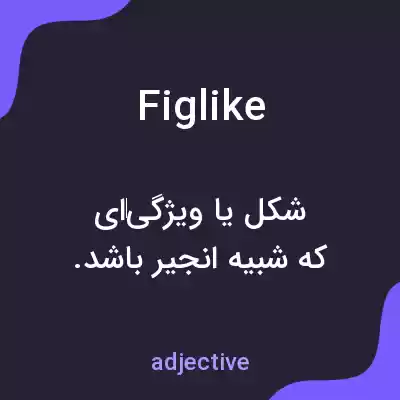 معنی figlike به فارسی معنی figlike به فارسی