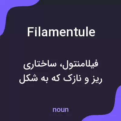 معنی filamentule به فارسی معنی filamentule به فارسی