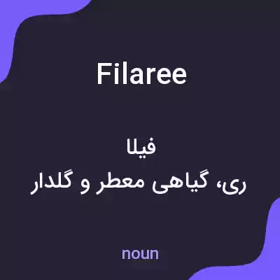 معنی filaree به فارسی معنی filaree به فارسی