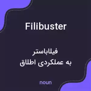 معنی filibuster به فارسی