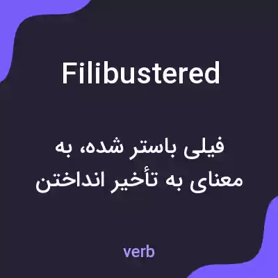 معنی filibustered به فارسی معنی filibustered به فارسی
