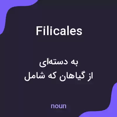 معنی filicales به فارسی معنی filicales به فارسی