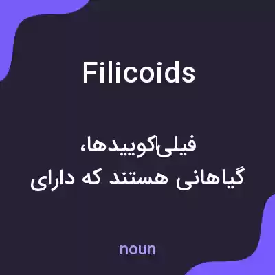 معنی filicoids به فارسی معنی filicoids به فارسی