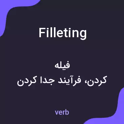 معنی filleting به فارسی معنی filleting به فارسی