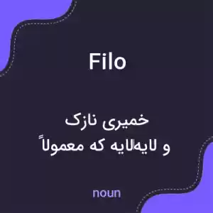 معنی filo به فارسی معنی filo به فارسی