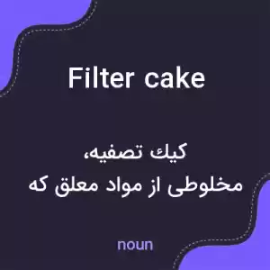 معنی filter cake به فارسی معنی filter cake به فارسی