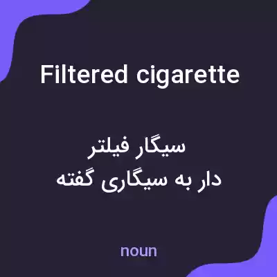 معنی filtered cigarette به فارسی معنی filtered cigarette به فارسی