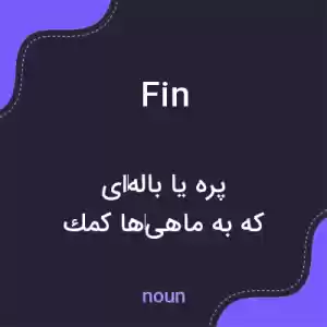 معنی fin به فارسی معنی fin به فارسی