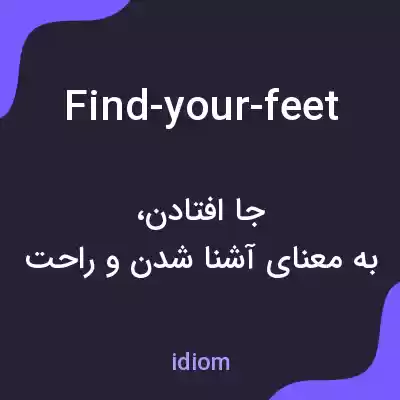 معنی find-your-feet به فارسی