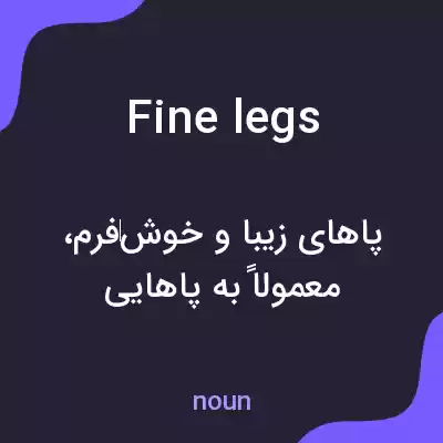معنی fine legs به فارسی معنی fine legs به فارسی